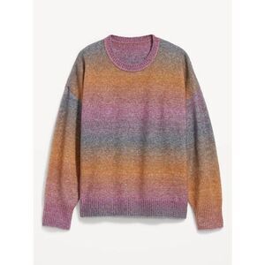 Old Navy Cozy Crew-Neck Ombré Sweater Size M Like New